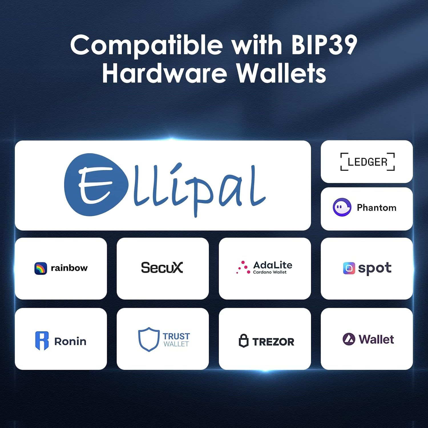 ELLIPAL Crypto Seed Phrase Backup, 316 Stainless Steel Metal Seed Phrase Storage with Lock Hole, 24 Words Backup, Compatible with BIP39 Hardware Wallets, Ledger, Trezor - Image 2